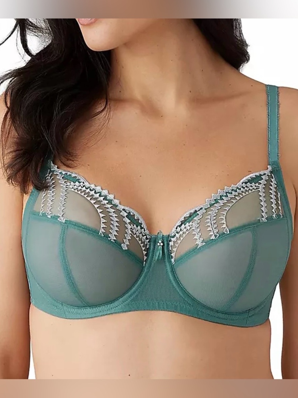 Wacoal Women's Evocative Edge Underwire Bra in Sagebrush Green
